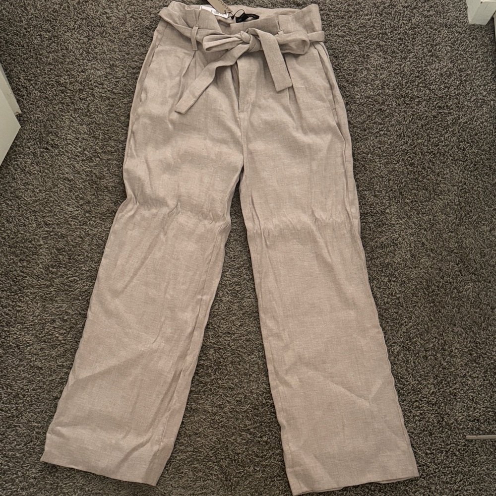 Banana Republic Light Beige Wide Leg Pants